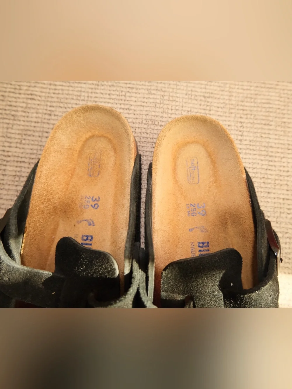Birkenstock Black Suede Clogs